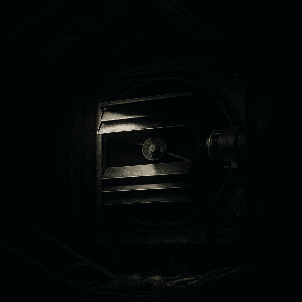 midnight, by flashlight